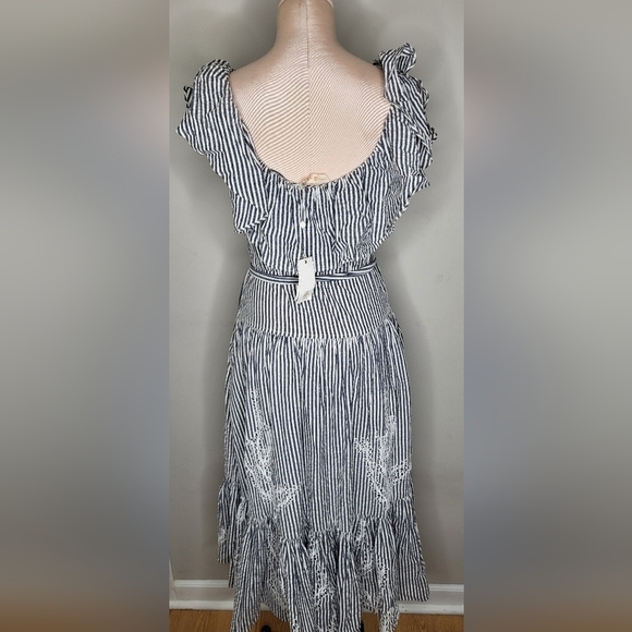 Tory Burch Black and White Striped Dress - Picture 9 of 13